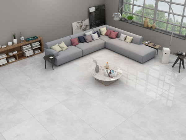 Cement Light  60 x 120 CM In-Door Matt Surface Porcelain Tiles