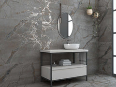 Robusta Steel 60 x 120 CM In-Door Carving Surface Porcelain Tiles