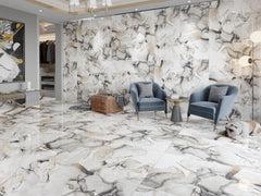 Cloud White 60 x 120 CM In-Door High Gloss  Surface Porcelain Tiles